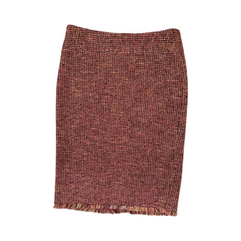 NWT Karen Millen Tweed Pink Pencil Skirt UK Size 14 (US 10)
